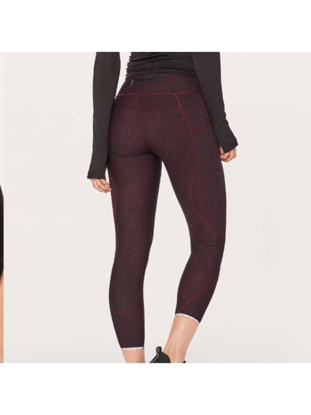 Lululemon Tight Stuff Tight II (25") Granulite Garnet Black